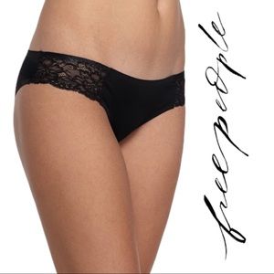FREE PEOPLE Intimates Smooth Bikini Panty Black